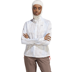 Dam - Löpning - Vita Jackor adidas Fast Running Iteration Jacket - White/Aluminium