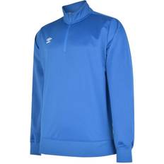 Umbro Mens Club Essential Half Zip Sweatshirt (Royal Blue)