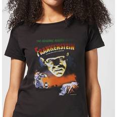 Universal Monsters Frankenstein Vintage Poster Women's T-Shirt Black Black