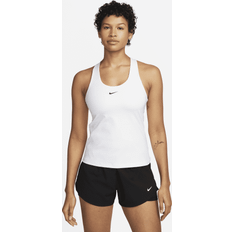 Nike Swoosh Medium-Impact Sports Bra Tank, Women's, White