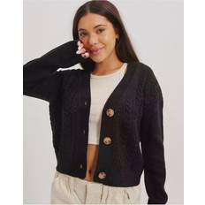 Vila Knit Detail Cardigan - Black