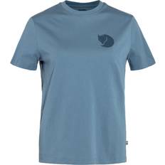 Fjällräven t shirt dame Fjällräven Dame Fox Boxy Logo Tee (BLUE (DAWN BLUE/543) (XL)