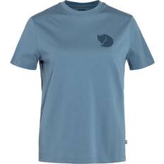 Fjällräven Fox Boxy Logo Tee Women Dawn Blue