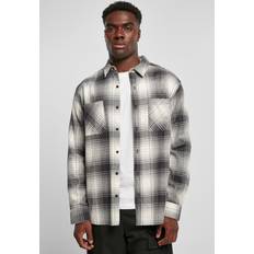 Urban Classics Mock Check Shirt Longsleeve Herr beige svart