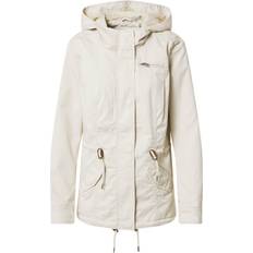 Valkoinen Ulkoiluvaatteet Only Onllorca Canvas Parka - Beige