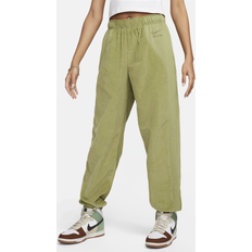 Nike Air Women's High-waisted Corduroy Fleece Trousers Green