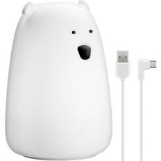 Goobay LED isbjörn 8 färger mjuk silikon Nattlampa