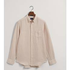 Gant Herre Regular fit skjorte af hør Brun