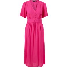 Pieces Tala Midi Dress - Beetroot Purple