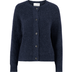 Best Cardigans Selected Lulu Alpaca Wool Blend Cardigan - Dark Sapphire