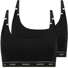 HUGO BOSS S Bras HUGO BOSS Women's 2 Pack of Stripe Bralette - Black