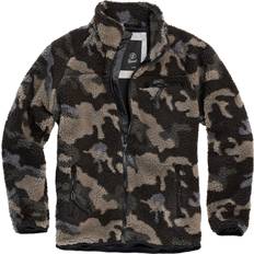 5XL Tröjor Brandit Teddyfleece Jacka Mörk Camo