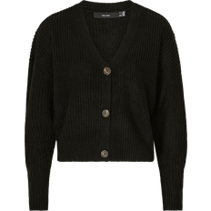 Vero Moda Cardigan col v femme Lea - Noir