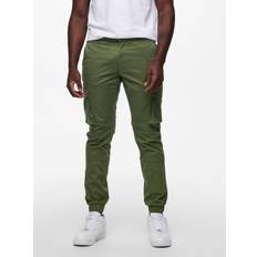 Cargobukser - Grønne Only & Sons Cam Trousers - Green