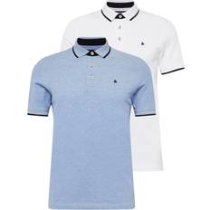 Multicolore - Uomo Top Jack & Jones Maglietta 'JJEPaulos' Blu/Nero/Bianco