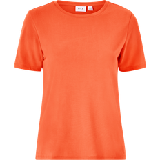 Tencel T-shirts Vila Kortærmet Rundhalset Top