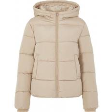 Argento Abbigliamento esterno Pieces Pcbee New Short Puffer Jacket - Beige