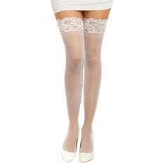 Blanc - Femme Collants Dreamgirl Seven ’til Midnight Bas Blancs - Blanc