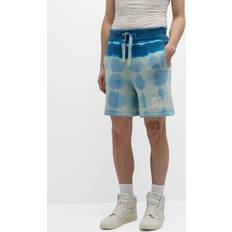 Cashmere Shorts Amiri Blue Tie-Dye Shorts Blue