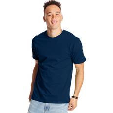 Hanes Överdelar Hanes Beefy-t Lång T-Shirt-d - Marinblått
