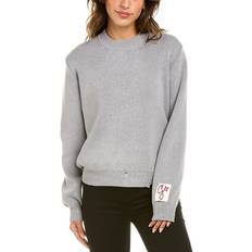 GOLDEN GOOSE Gray Distressed Sweater 60255 Grey Melange