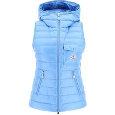 Silver - Women Vests Moncler Blue Glygos Down Vest 71D Blue