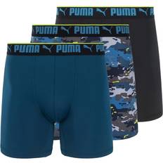 Puma Men Men's Underwear Puma Men's 6PK Sportstyle Boxer Briefs BLACK