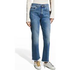 Donna - Oro Jeans GOLDEN GOOSE Cropped Flare Da Donna Dal Lavaggio Medio - Taglia