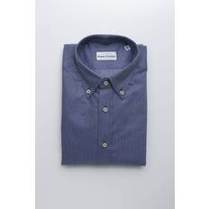 Robert Friedman Blue Cotton Men's Shirt