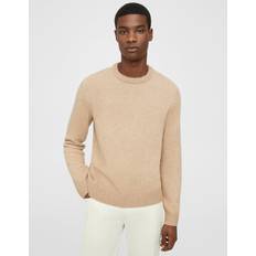 Theory Men Jumpers Theory Brown Hilles Sweater ELK/STONE WHITE