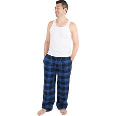 Leveret Mens Plaid Flannel Pajama Pants Black