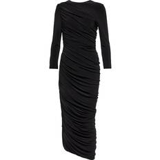 Norma Kamali Long Sleeve Diana Gown - Black