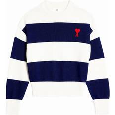 Ami Paris Rugby Striped Crew Knit