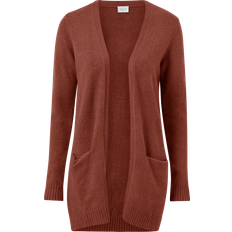 Vila Cardigan col fendu en viscose Elia - Marron