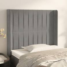 vidaXL Ad Orecchio Grigio Chiaro 93x16x118/128 cm In Velluto Testiera