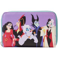 Loungefly Disney: Villains Color Block Zip Around Wallet