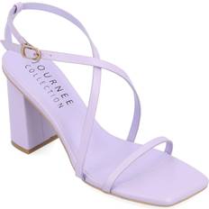 Purple - Women Heeled Sandals Journee Collection Womens Lenorra Heeled Sandals, Medium, Purple Purple