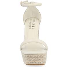 Green Espadrilles Journee Collection Womens Olesia Wedge Sandals, Medium, Beige Beige