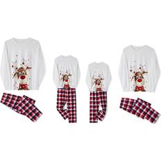 WephuPSho Family Christmas Pjs Matching and Holiday Xmas Sleepwear Set