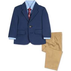 9-12M Suits Children's Clothing Nautica Infant Blazer & Khaki Pants Set 4-Piece