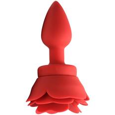 Booty Sparks Small Rose Vibrating Butt Plug Red