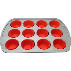 Silver Muffin Trays Chef 12-cup Bakeware Set Muffin Tray