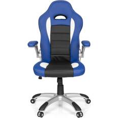 Chaises de jeu GAME SPORT Fauteuil Gamer noir/blanc/bleu Bleu