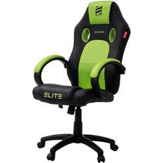 Gaming-Stühle Elite Gaming-Stuhl EXODUS, Armpolster, 45-55cm Sitzhöhe, extrabreite Sitzfläche, Wippmechanik, MG100 (Schwarz/Neongrün)