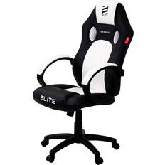 Gaming-Stühle Elite Gaming-Stuhl EXODUS, Armpolster, 45-55cm Sitzhöhe, extrabreite Sitzfläche, Wippmechanik, MG100 (Schwarz Weiß)