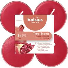 Rood LED Kaarsen Bolsius True Scents Pomegranate 8 Stuks