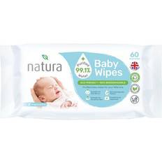 Natura Biodegradable Baby Wipes 60pcs