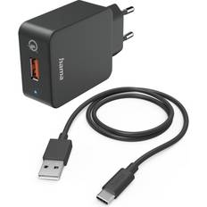 Hama 19.5W Fast Charger with USB-C Charging Cable 1.5m