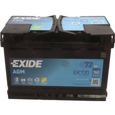 Exide Batería de coche Tudor 72Ah EK720 agm