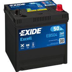 Batterier 50ah Exide Excell EB504 50 Ah